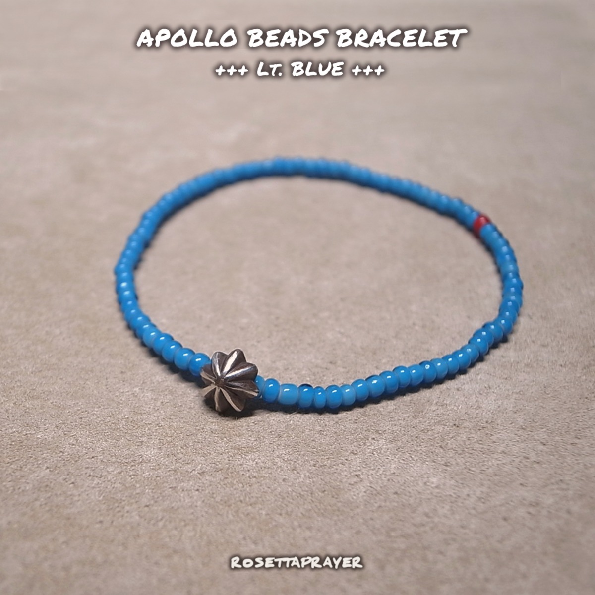 APOLLO BEADS BRACELET -Lt. BLUE | ROSETTAPRAYER