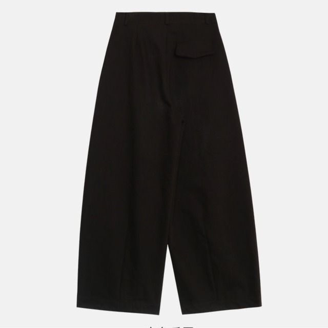 drawstring wide-leg pants　J00185