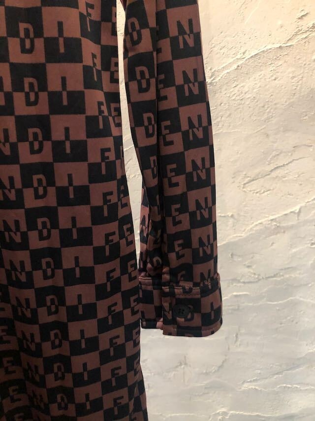 FENDI vintage Long sleeve dress フェンディ ヴィンテージ ロゴ 長袖 