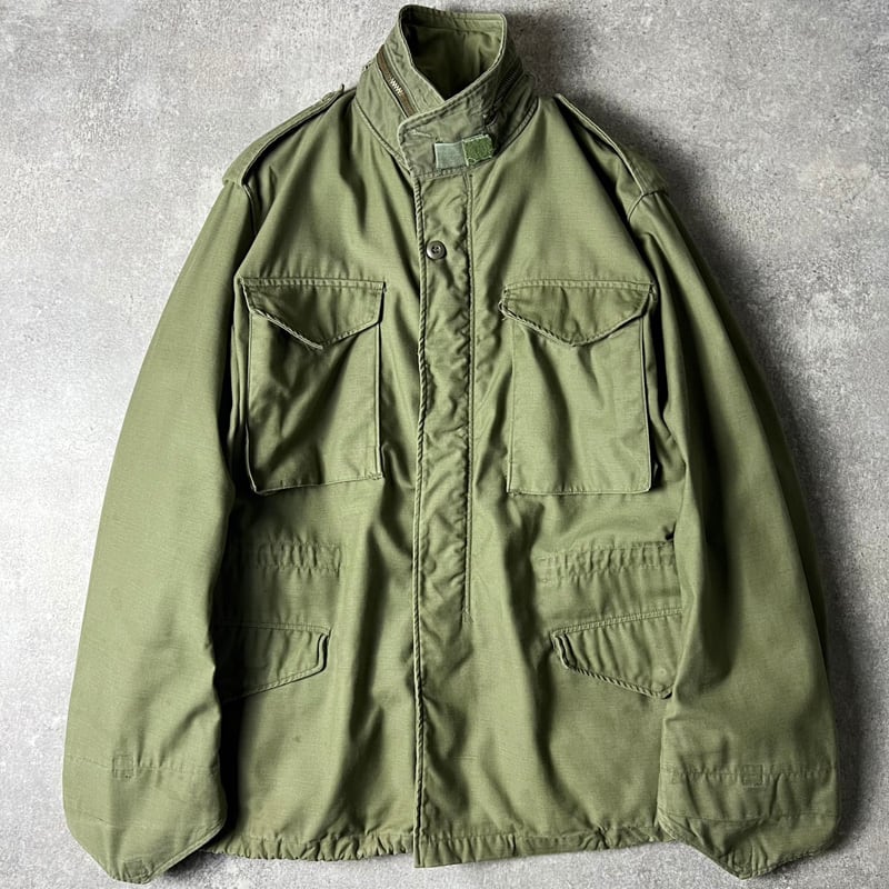 70s 73年製 US ARMY 米軍実物 M-65 フィールド ジャケット M-R 3rd