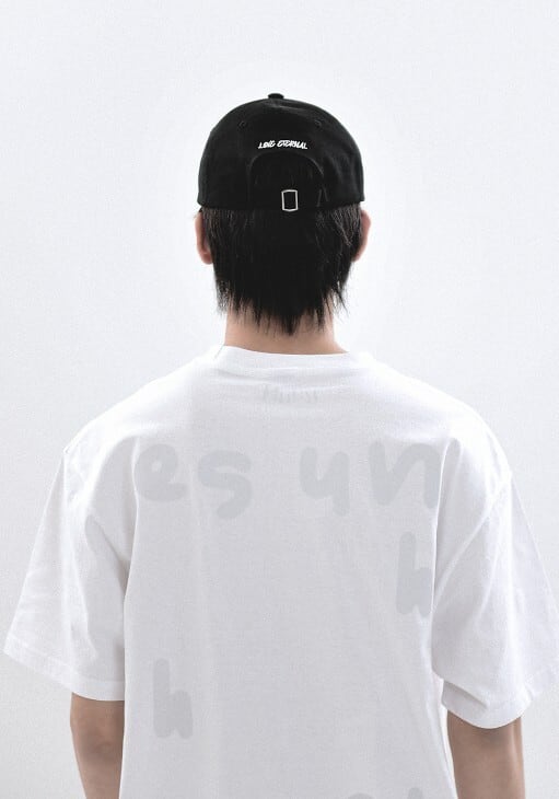 ☆aespa ニンニン 着用!!【HUEY】Basic Logo Ball Cap [Black ☆aespa ニンニン 着用!!【HUEY】Basic Logo Ball Cap [Black