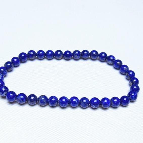 ラピスラズリ ブレスレット 5mm 一点物 メール便可 [M便 1/10] 111-48388
