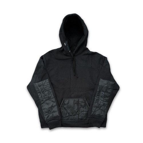 LINER PATCHWORK HOODIE BLACK(M)