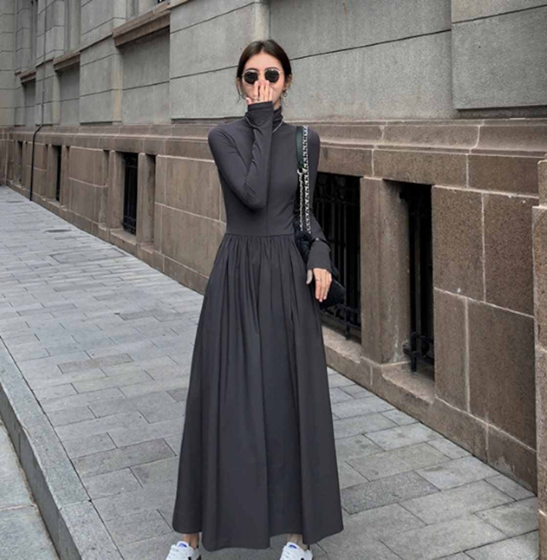 ニットワンピース レディース ロングワンピース ニット セーター