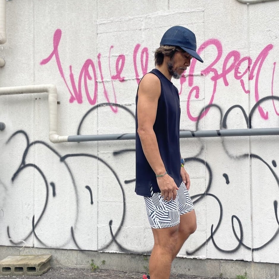 ウォーキング・ランニングウェア charbon DRY SMOOTH NO SLEEVE T