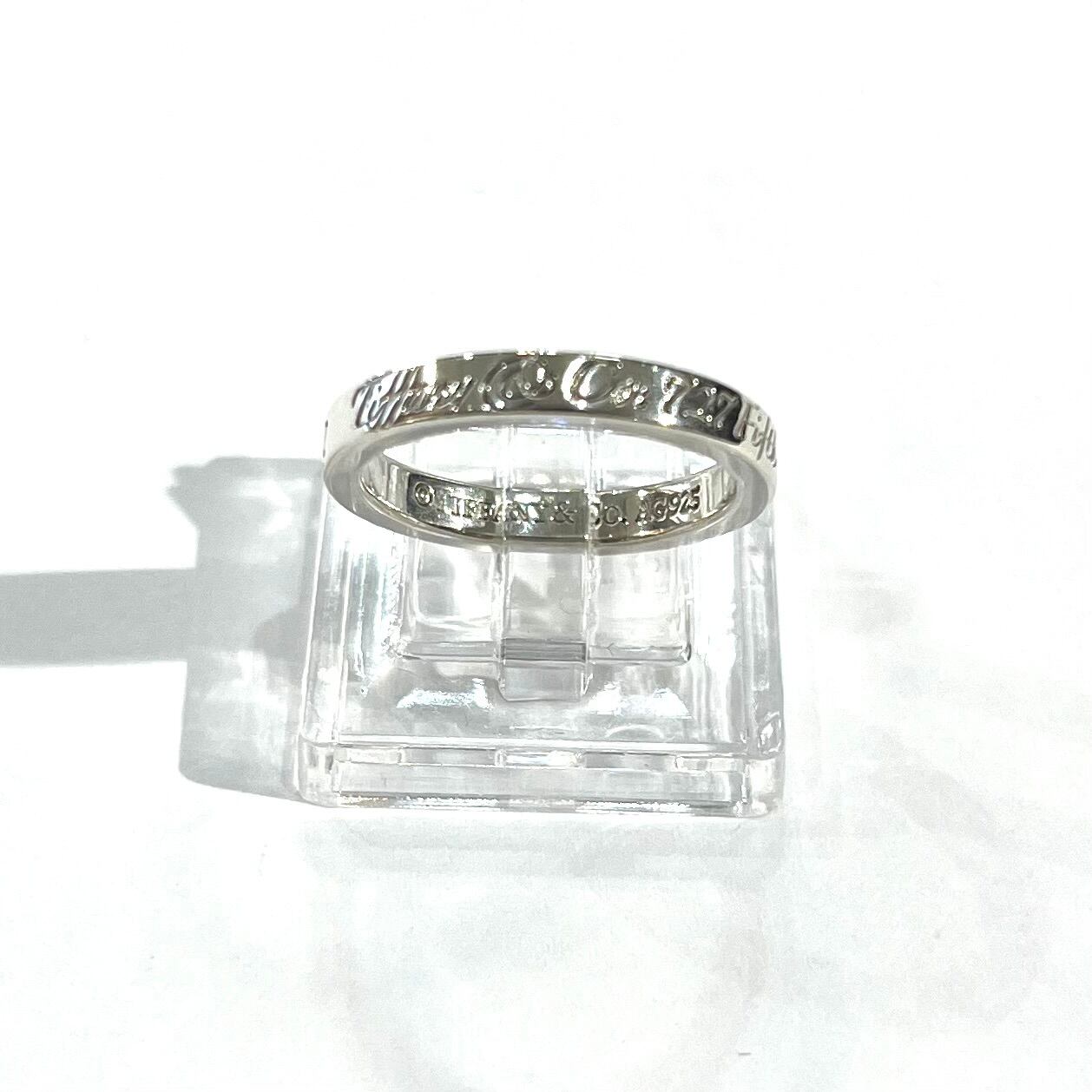 TIFFANY＆CO】【8.5号】 2525 ティファニーaddressナローリング 指輪