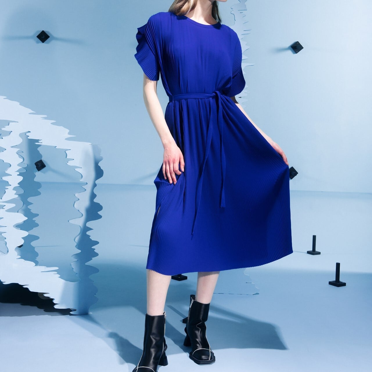 HENRIK VIBSKOV】Pina Plissé Dress/No.10 | eighty88eight