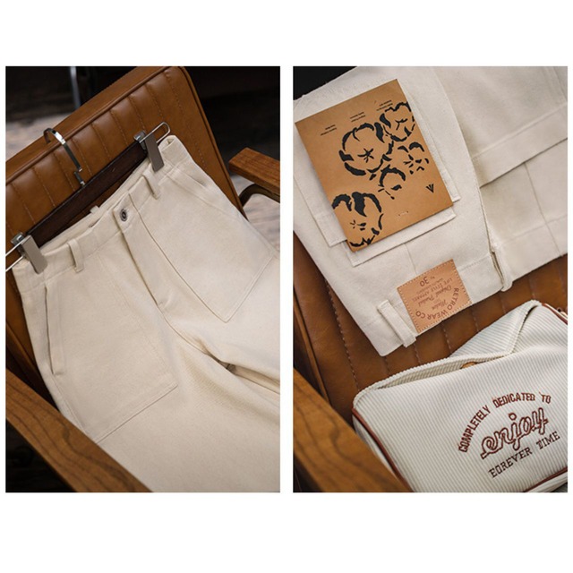 ストレートハイウエストワイドワークジーンズ   R00286