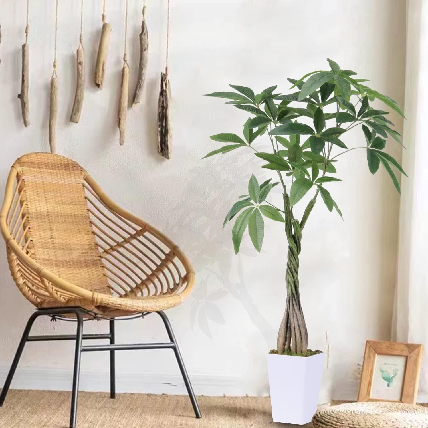 【数量限定】フェイクグリーン パキラ 多幸の木 高さ98cm 光触媒 人工観葉植 人工観葉植物・ パキラ・多幸の木・高さ98cm | リプロのオンラインショップ