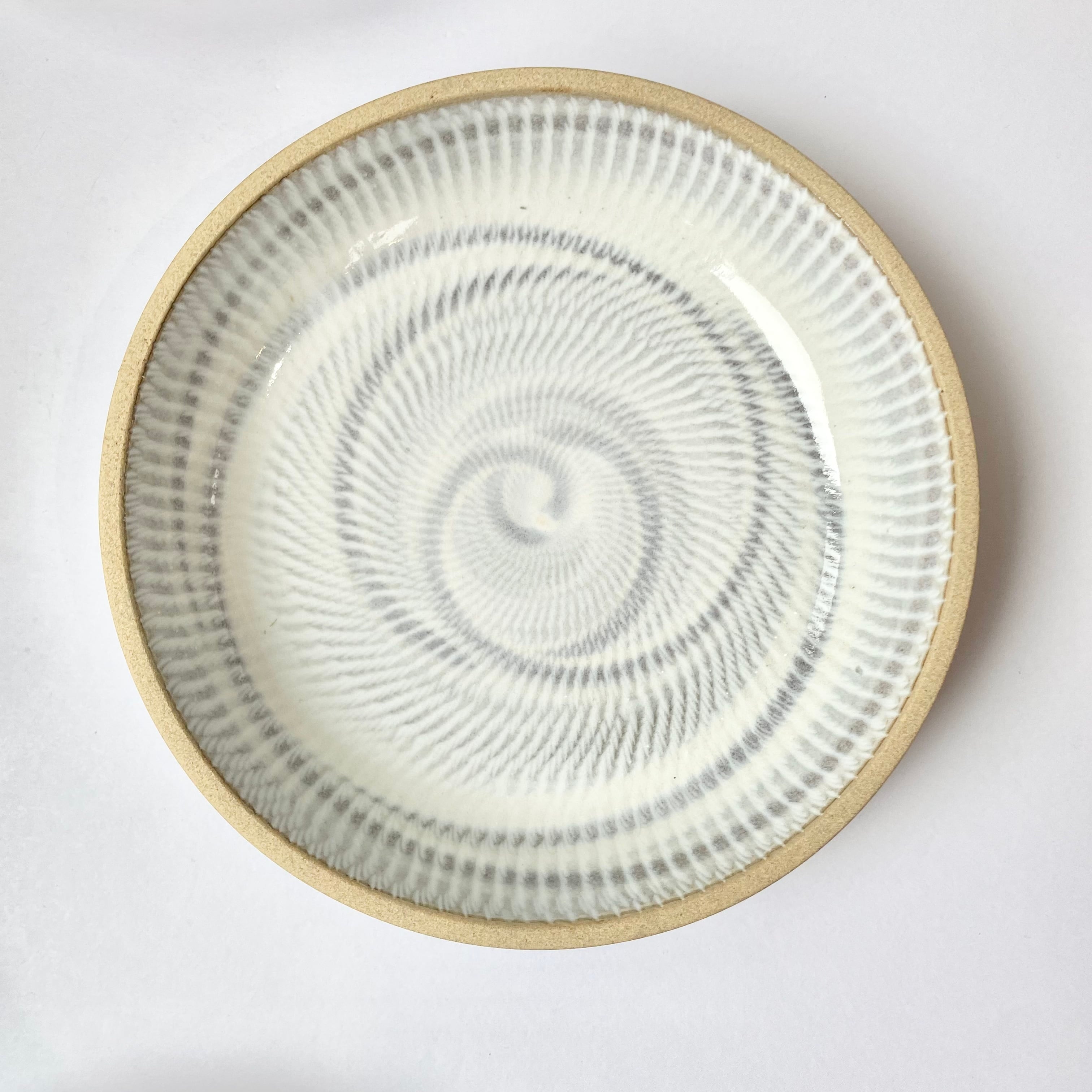 小石原焼 飛び鉋 大皿 特大 直径約47㎝