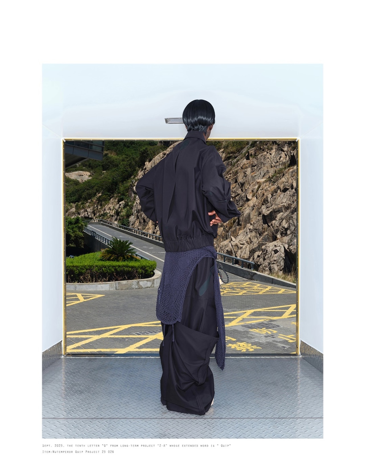 NUTEMPEROR Quip Project 026 Irregular Bomber Jacket