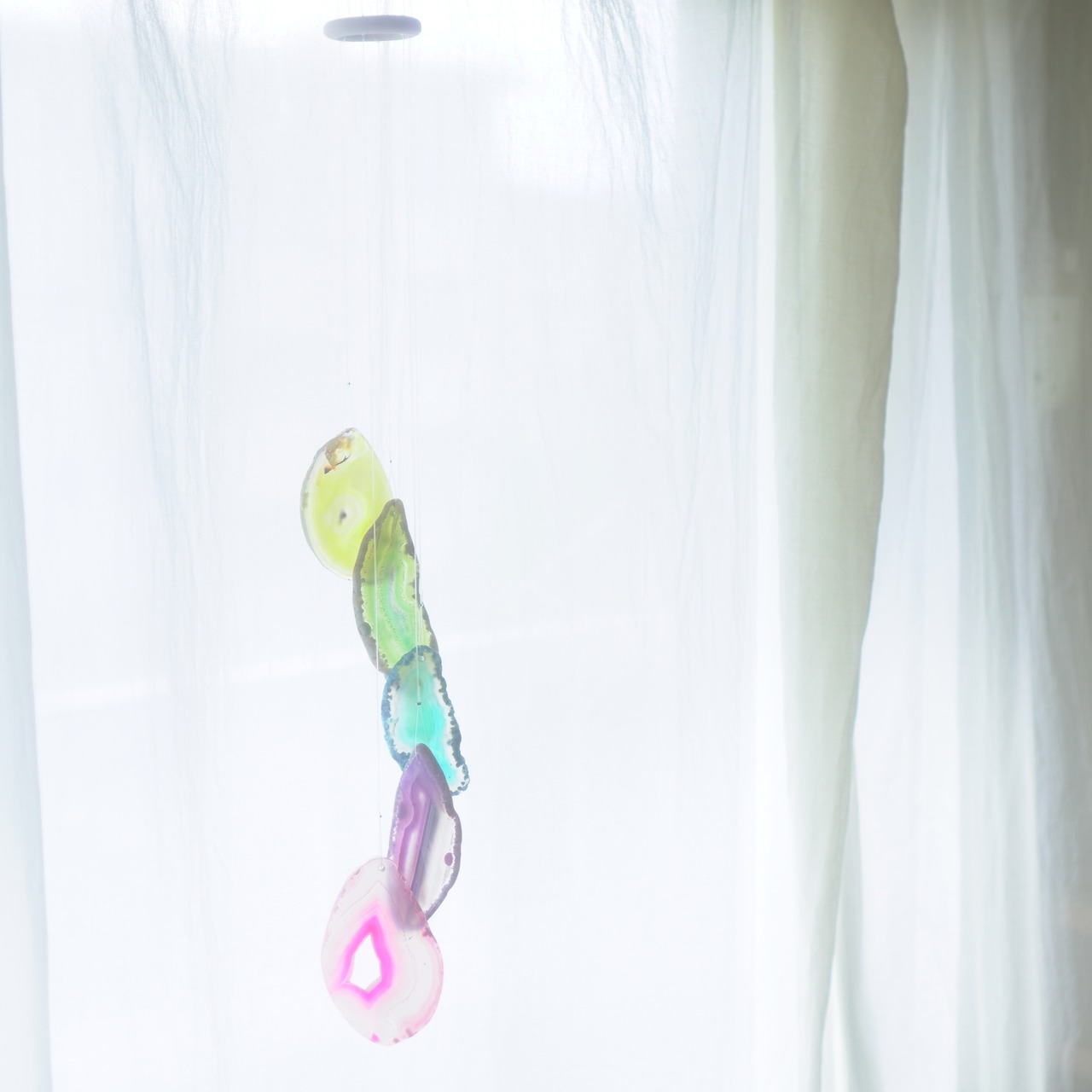 Aurora 02 - アゲートヒーリングチャイム / Agate Sun Catcher Wind Chime 1086