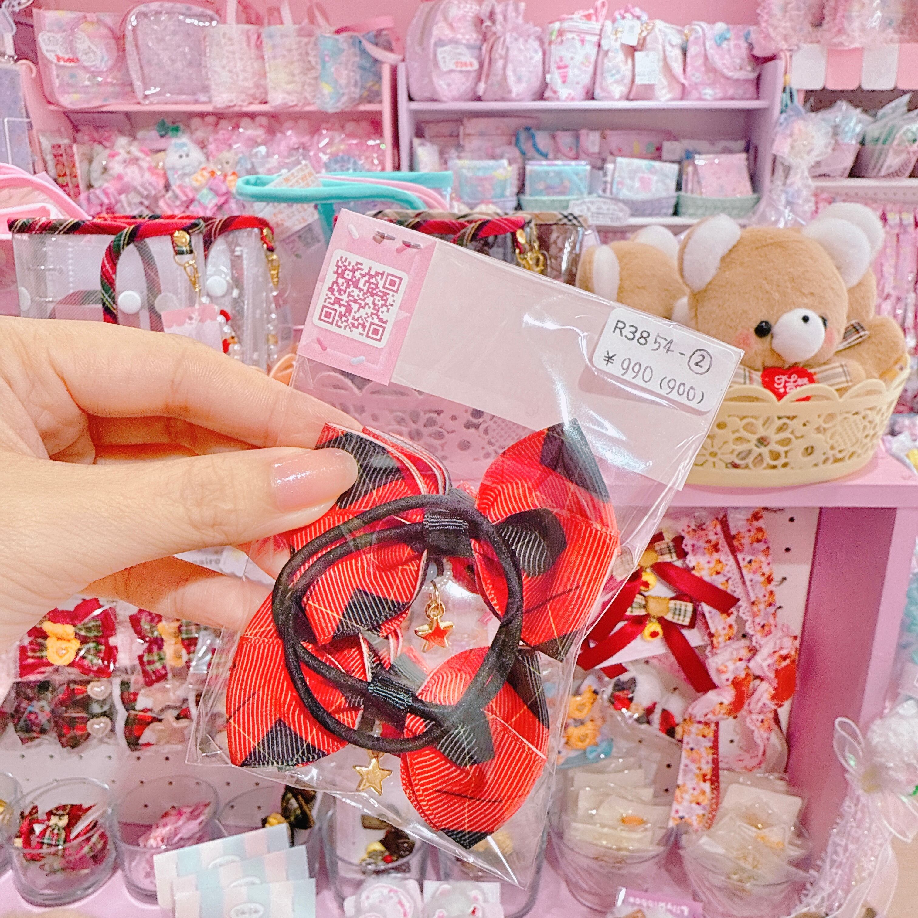 【R38】54-2サンクリボンツインヘアゴム