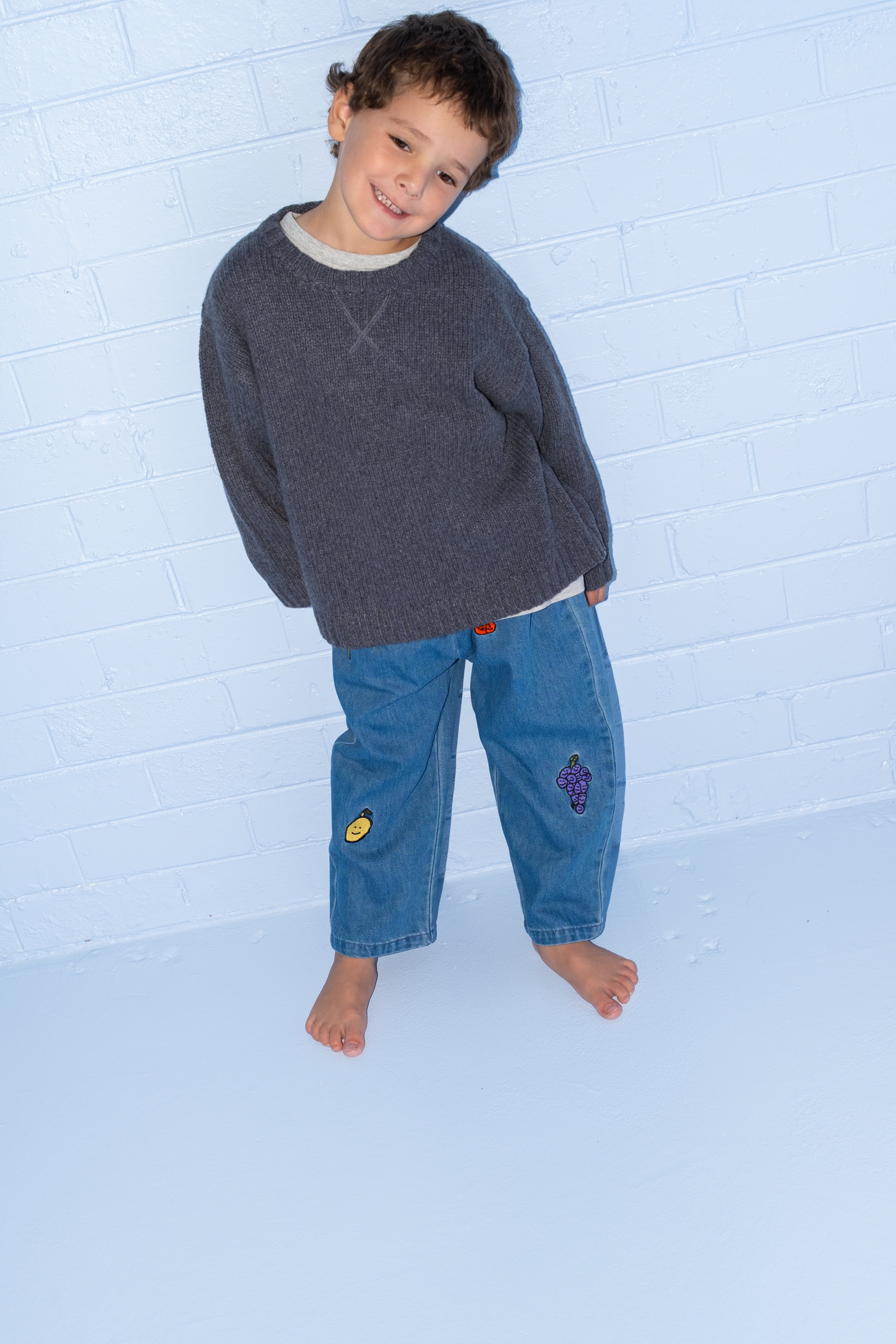 【即納/送料無料】Grown / ORGANIC FRUIT SALAD DENIM PANTS