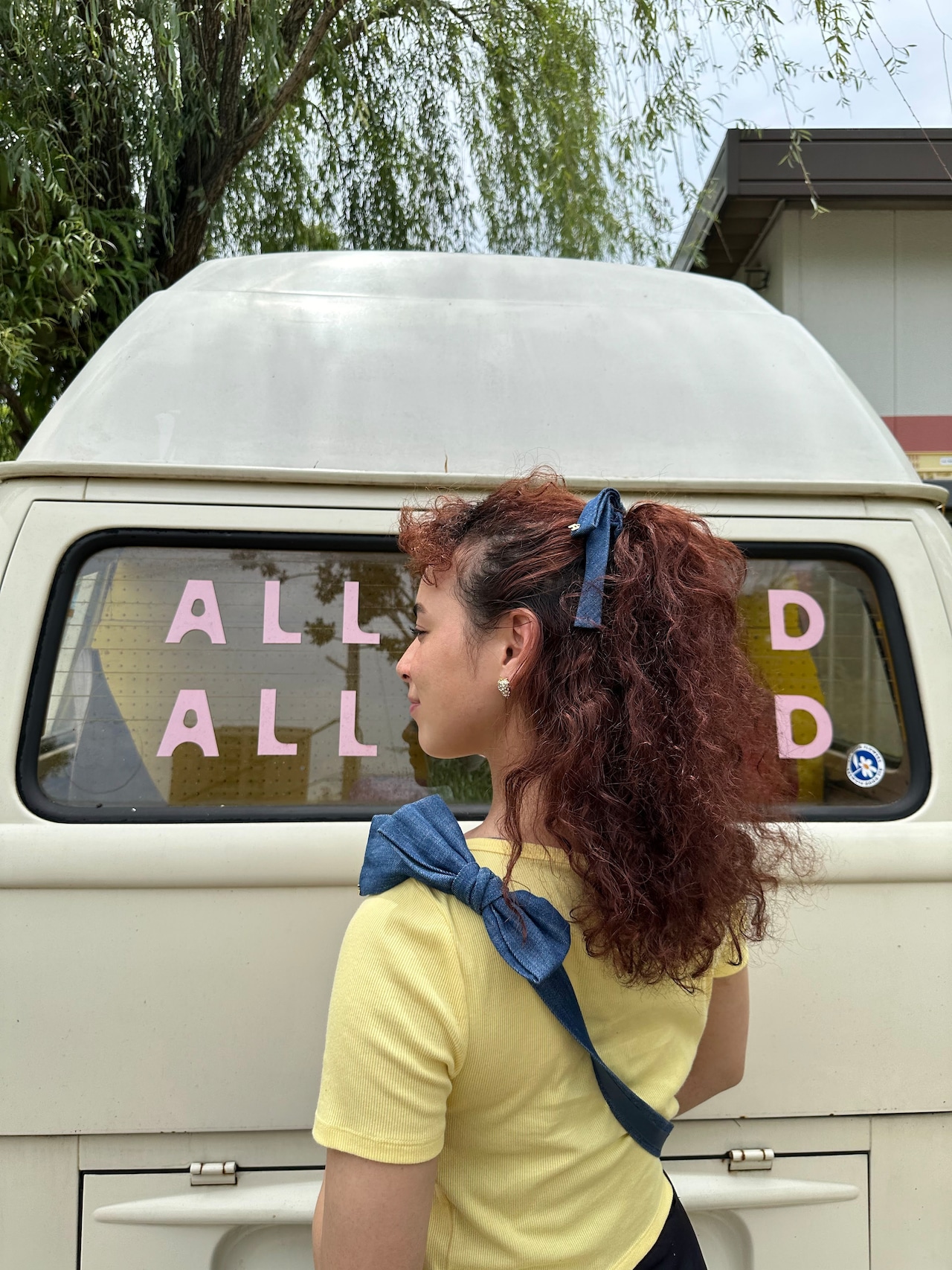 デニムリボンシュシュ