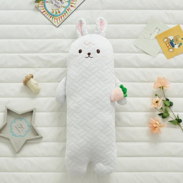 コストコ再販商品 接触冷感アニマルクッション 白いうさぎ