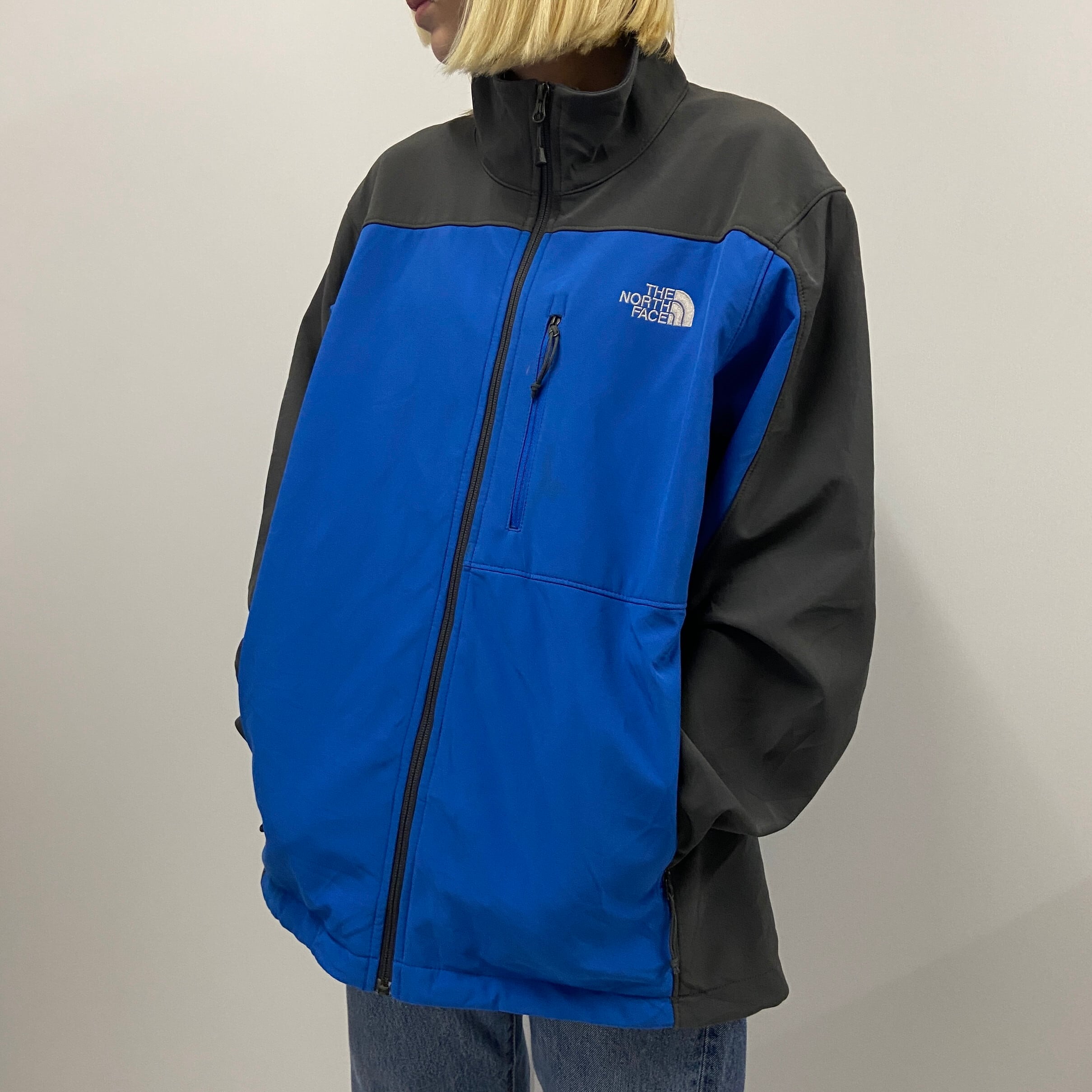 THE NORTH FACE ザ ノースフェイス フリースライナー マウンテンジャケット メンズL 古着 ブルー 青色 【アウトドアジャケット】 |  cave 古着屋【公式】古着通販サイト