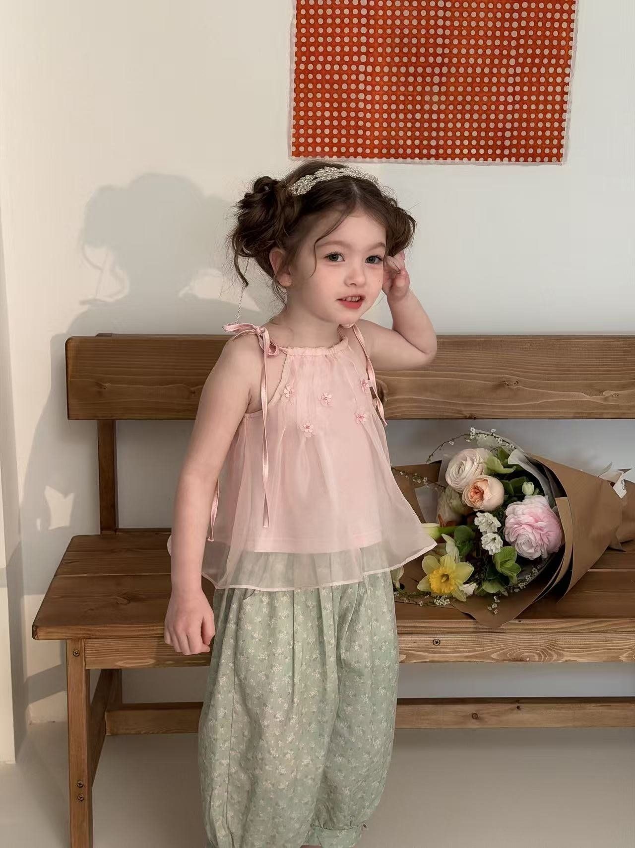 [aiai] Mint Flower Balloon Pants / [아이아이] 민트플라워벌룬팬츠