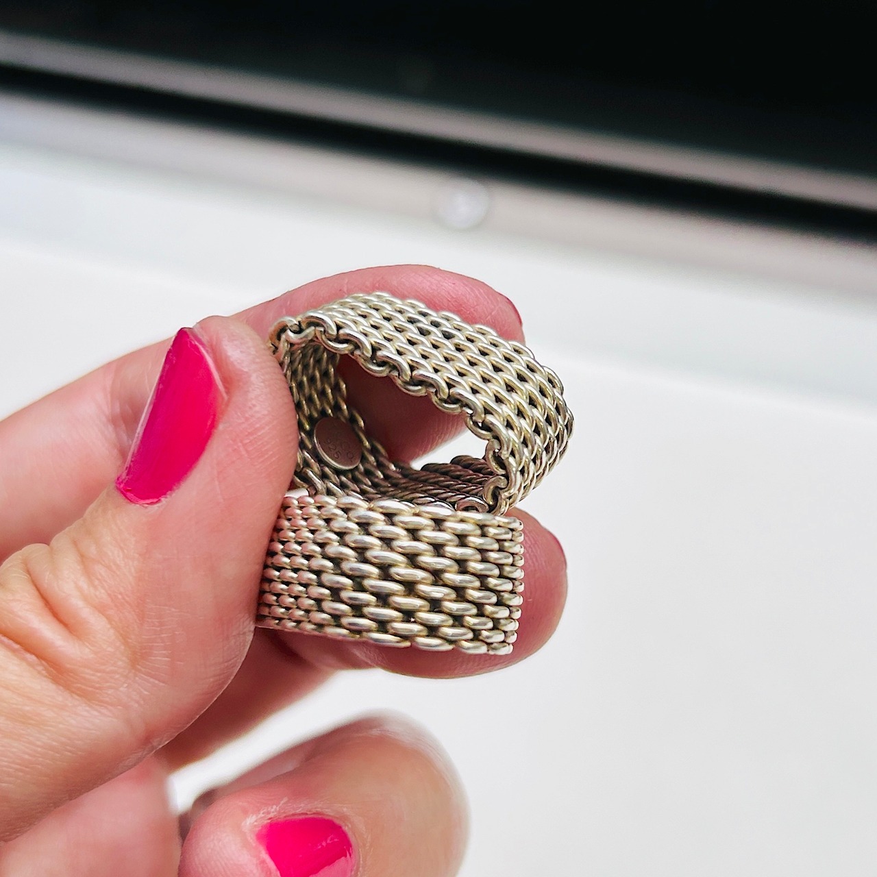 Tiffany シルバー925 メッシュリング（11号・15号） | Milo Antiques 