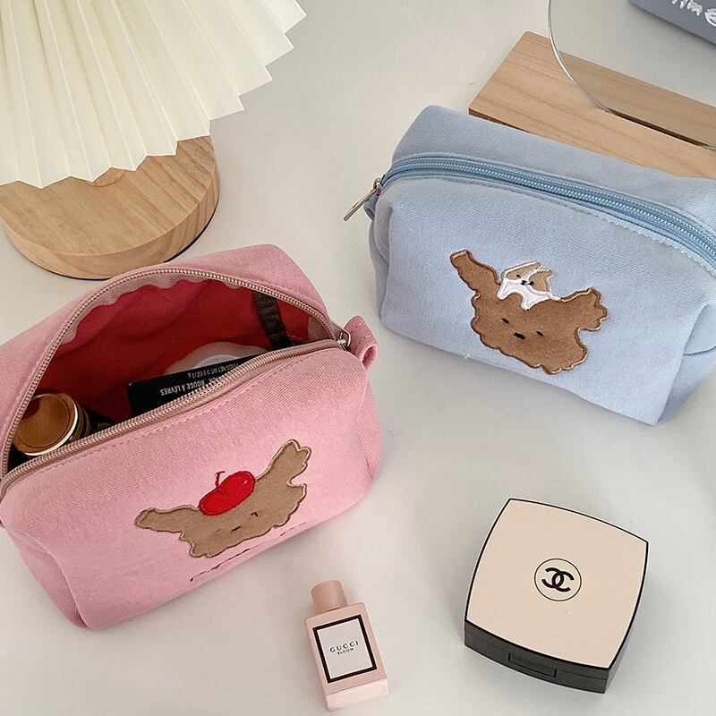 くまモチーフ ポーチ 巾着 化粧ポーチ ペンケース 韓国雑貨 ピンク 水色 Choice 31 レディースファッション通販