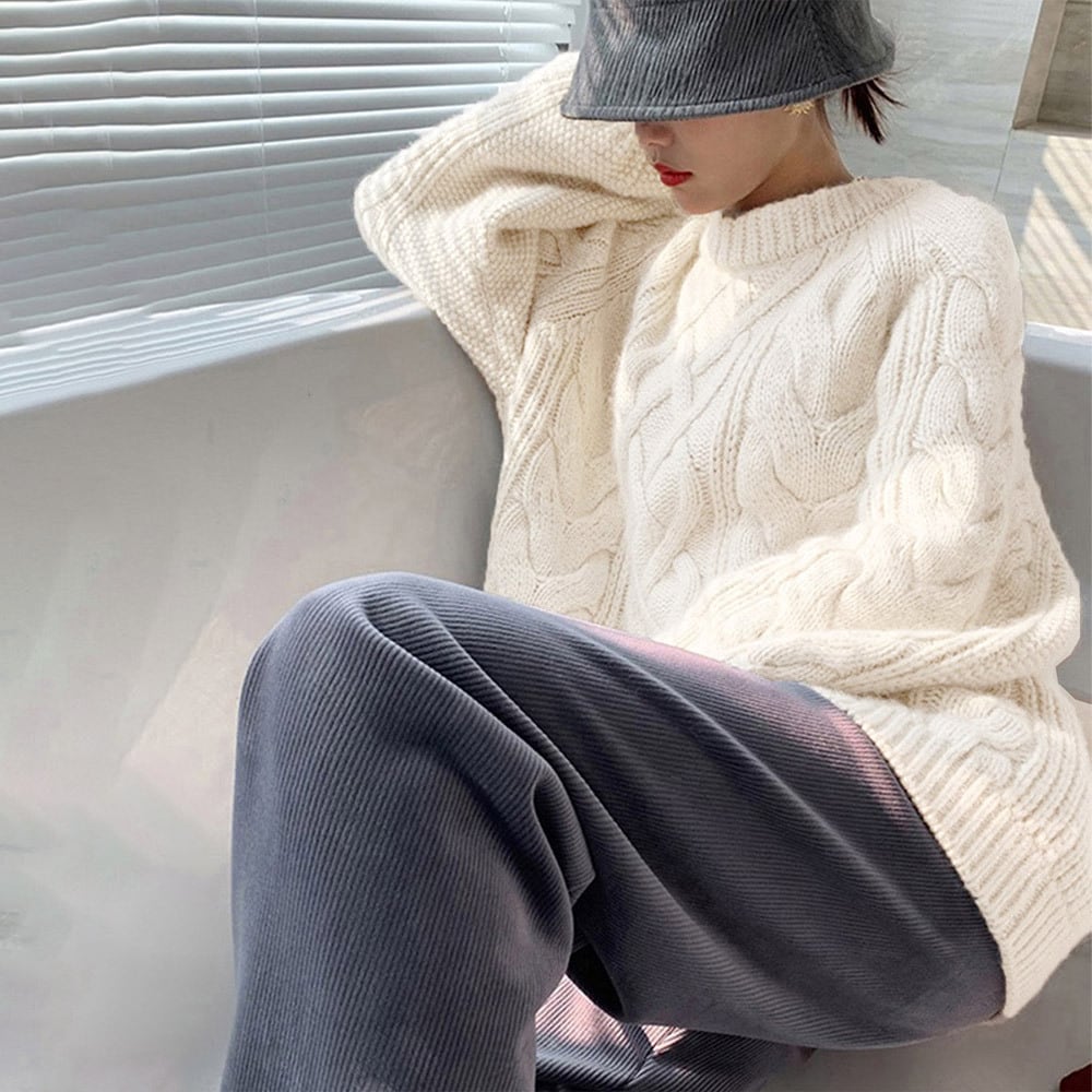 ケーブルニット セーター レディース 秋冬 トップス 韓国 おしゃれ きれいめ 大人 かわいい 暖かい ゆったり カジュアル 大人可愛い 大人女子