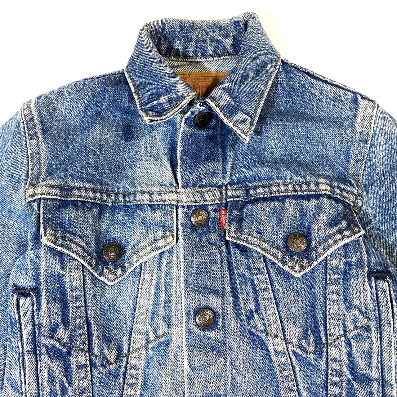 【kids】USA製 80〜90年代 リーバイス デニムジャケット キッズ 5歳位 105〜115? 古着 80S 90S Levi's ヴィンテージ  ビンテージ トラッカージャケット 子供服【デニムジャケット】 | cave 古着屋【公式】古着通販サイト