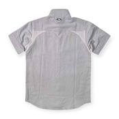 OAKLEY オークリー スカル刺繍 半袖シャツ サイズ L /メンズ/ライトグレー/ゴルフ/スポーツ