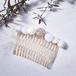 Vintage glass button Hair comb