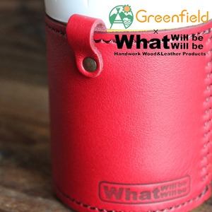 What will be will be & Greenfield サーモス THERMOS 保冷缶 ホルダー レザー カバー 350ml
