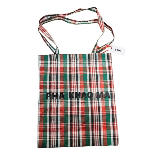 PHA KHAO MA Rectangle tote RD×GR