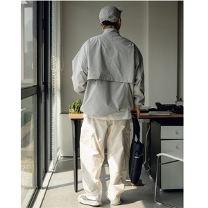 Waist elastic tapered cropped pants 0203