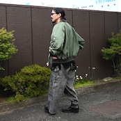 Leh(レー)GANKO別注×damage waffle L/S sweater コーディネート