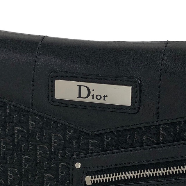 Christian Dior クリスチャン ディオール ストリートシック ショルダーバッグ ブラック 型押しレザー セミショルダーバッグ vintage ヴィンテージ オールド xfjbc7
