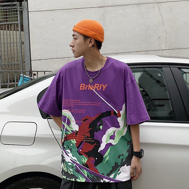 全3色 Tシャツ カットソー プリント カジュアル シンプル