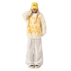 Unisex American retro relaxed style letter mink sweater (NC281)