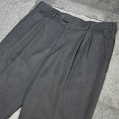 Geoffrey Beene 杢調 drape silhouette gray slacks