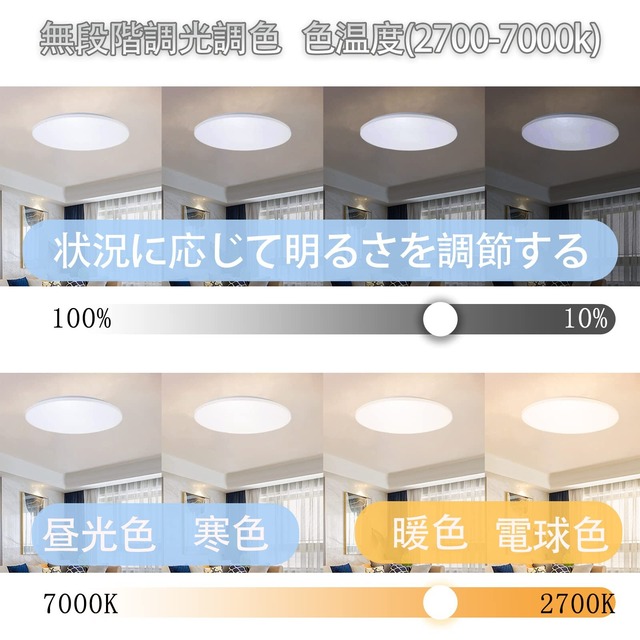 【節電対策】LEDシーリングライト6畳 8畳 33W 無段階調光・調色 3900lmリモコン付き 昼光色 電球色 常夜灯モード メモリ機能 30分/60分スリープタイマー 小型 天井照明器具 電気 ceiling light 取り付け簡単 和室 洋室 部屋 洗面所 玄関 廊下 [PSE認証済み]