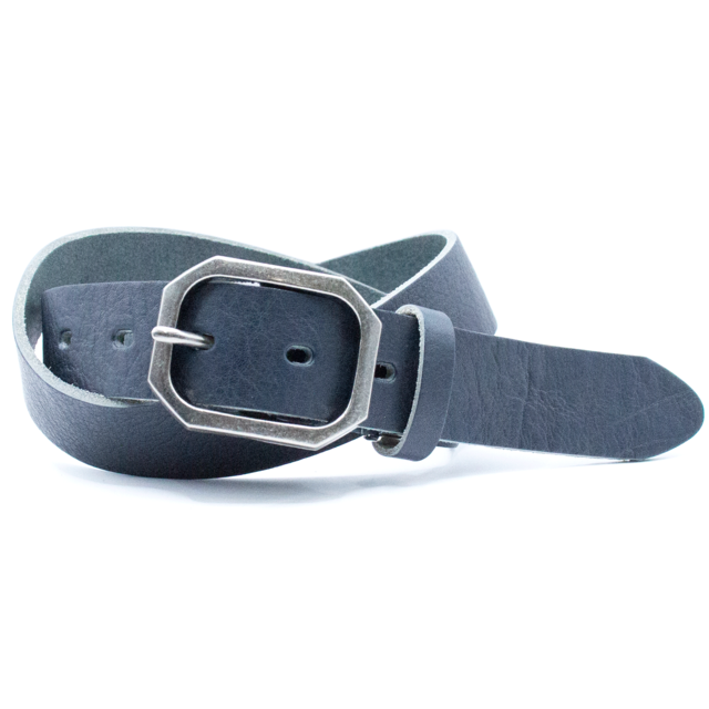 【栃木レザー バケッタ】本革ベルト 35mm幅　シールドバックルベルト　｜日本製｜LOCAL WORKS