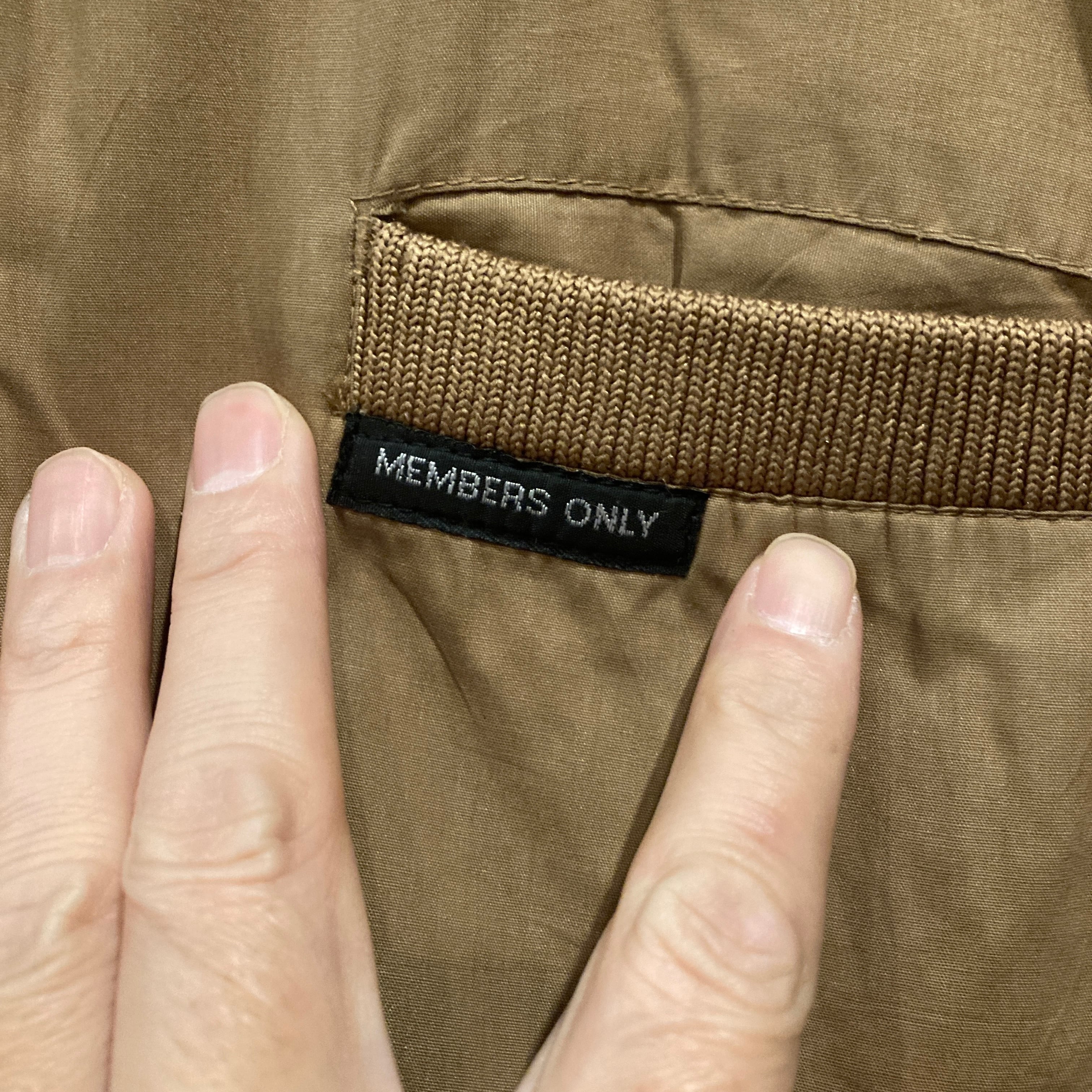 MEMBERS ONLY メンバーズオンリー 中綿 レーサージャケット ブラウン MEMBERS ONLY メンバーズオンリー 中綿 レーサージャケット ブラウン