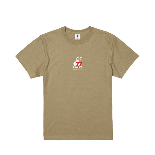 RAVIT THREE SEVEN LOGO-T "SAKIZII PRODUCE" RED SEVEN