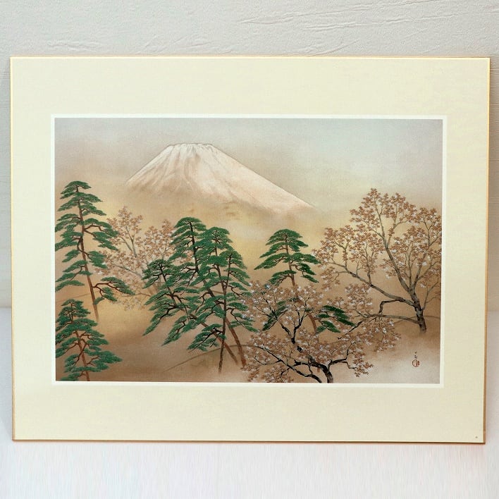 ［希少］フランクリン画廊　色紙で愉しむ日本の絵画 フランクリン画廊・色紙で愉しむ富士名画十二選・No.190411-061・梱包