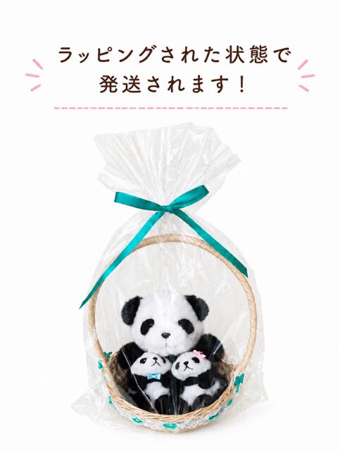 TAKENOKOセール】TwinPanda親子カゴ入り | TAKENOKO gift shop