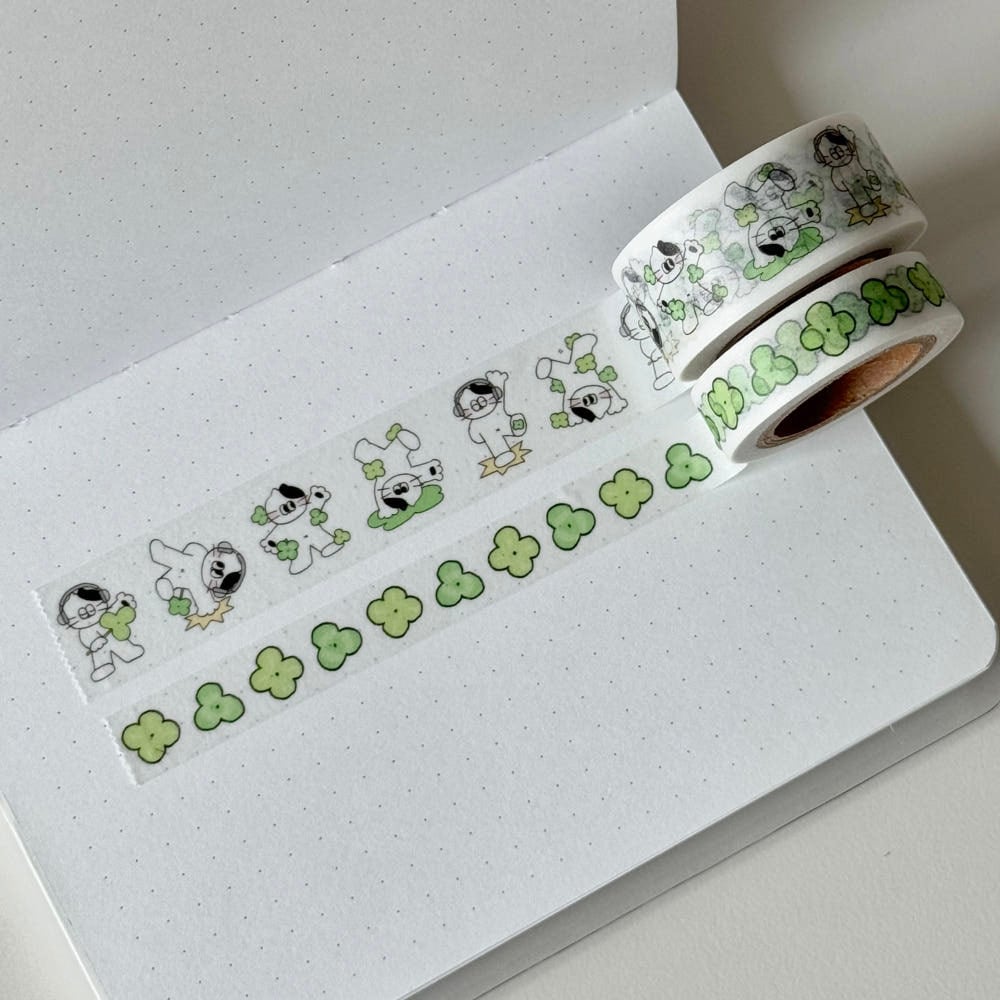 KEYKEYMADE】マスキングテープ 행운의 춤 | 韓国文具・雑貨 kaulcoffee