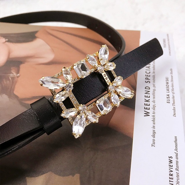 Square Buckle Decorated Belt(5color)　　V2562