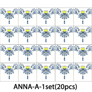 ボーダータイルセット (20枚)-Bordered tiles set (20pcs)