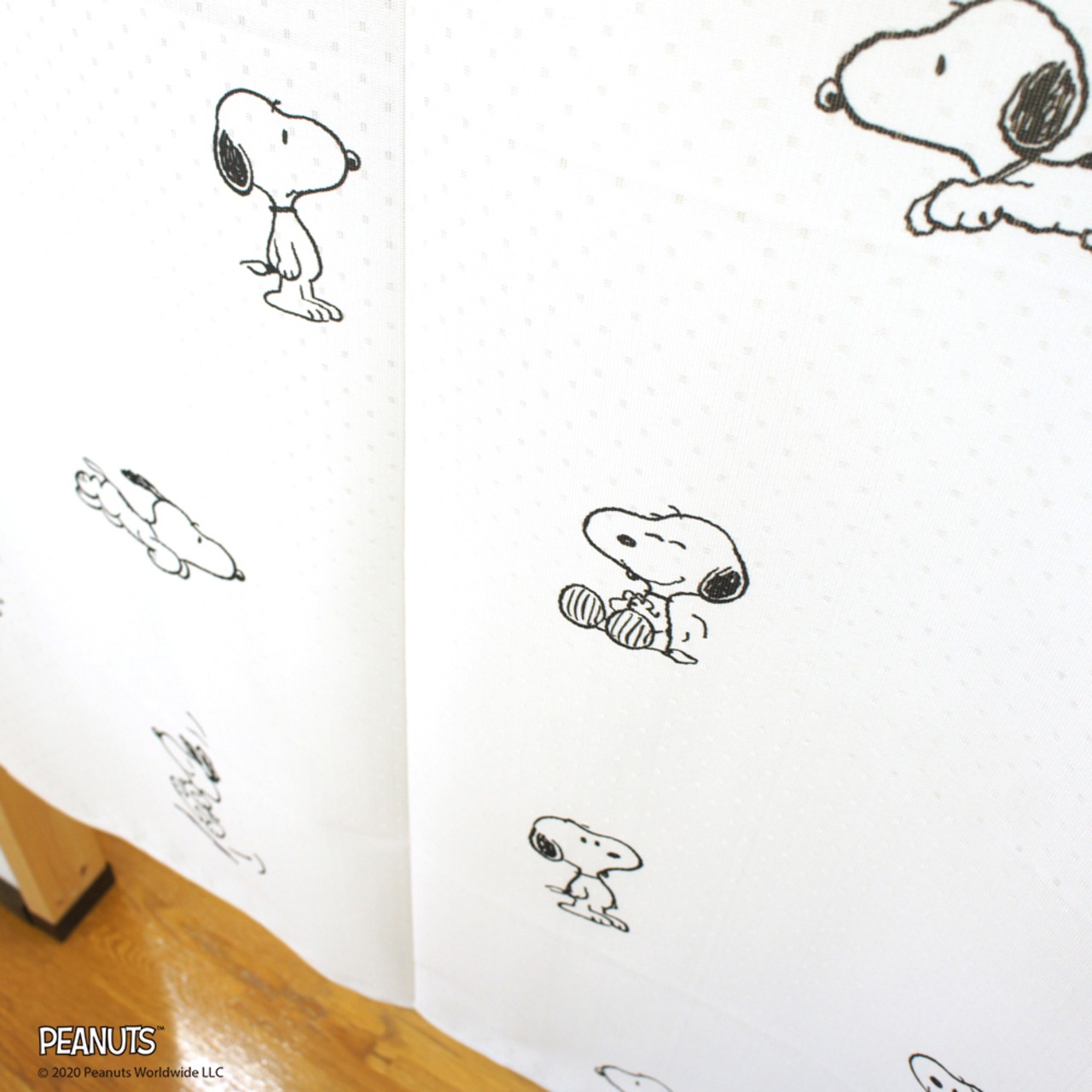 【受注生産】 のれん PEANUTS ランダム 幅85×丈150cm 93877