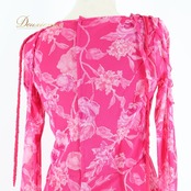 社交ダンス 衣装 トップス ブラウス スカート ツーピース セットアップ ピンク系 セキネ SEKINE 日本製 花柄 レース レッスン パーティ 発表会 フェミニン エレガント ダンスウェア おしゃれ かわいい 軽量 練習用 レディース