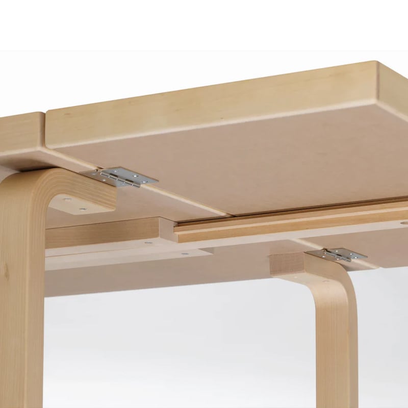 DL81C ドロップリーフテーブル（79-112.5×75）クレイ/ウォルナット