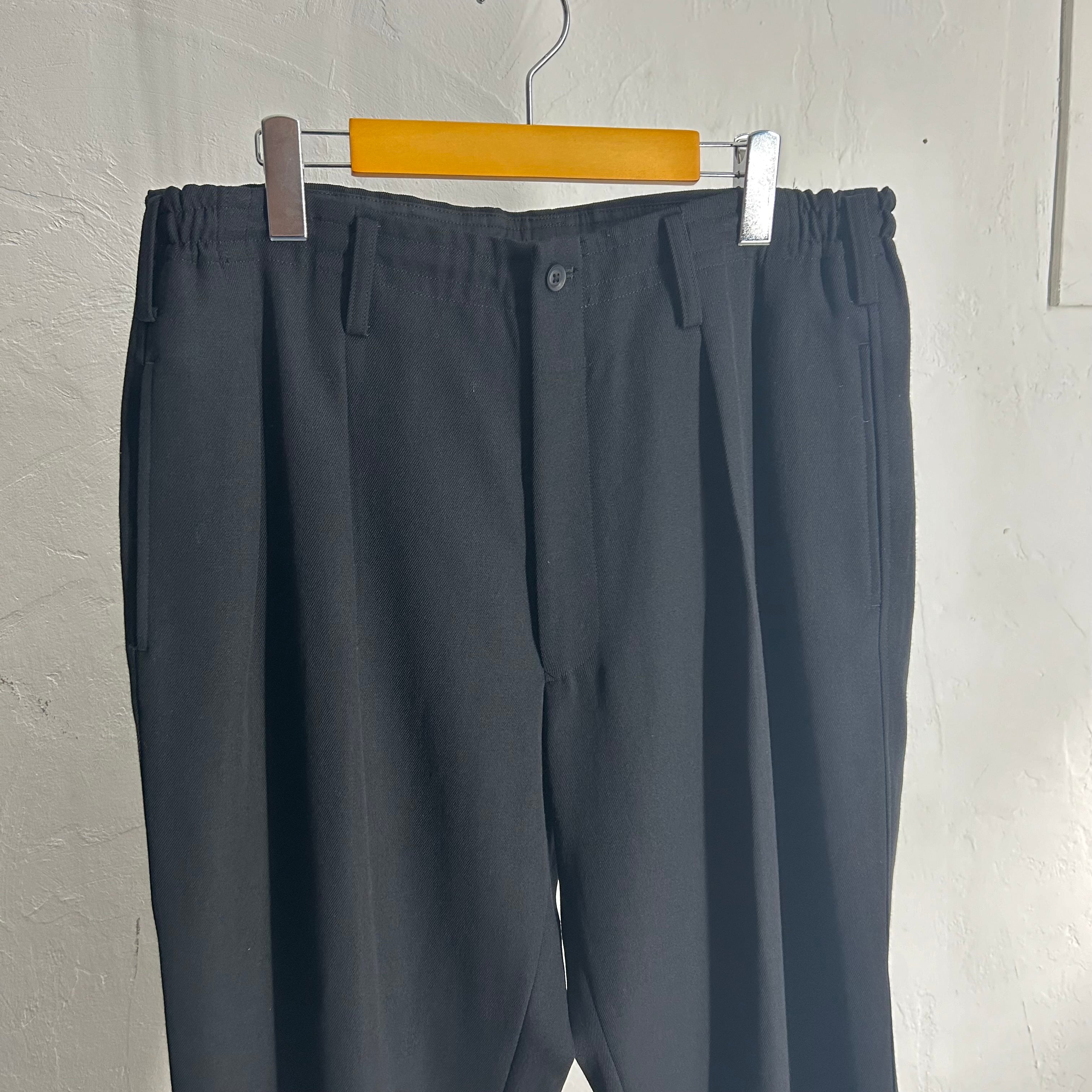 20AW Yohji Yamamoto POUR HOMME Wool Gabardine Rib Easy Pants 20AW Yohji Yamamoto POUR HOMME Wool Gabardine Rib Easy Pants