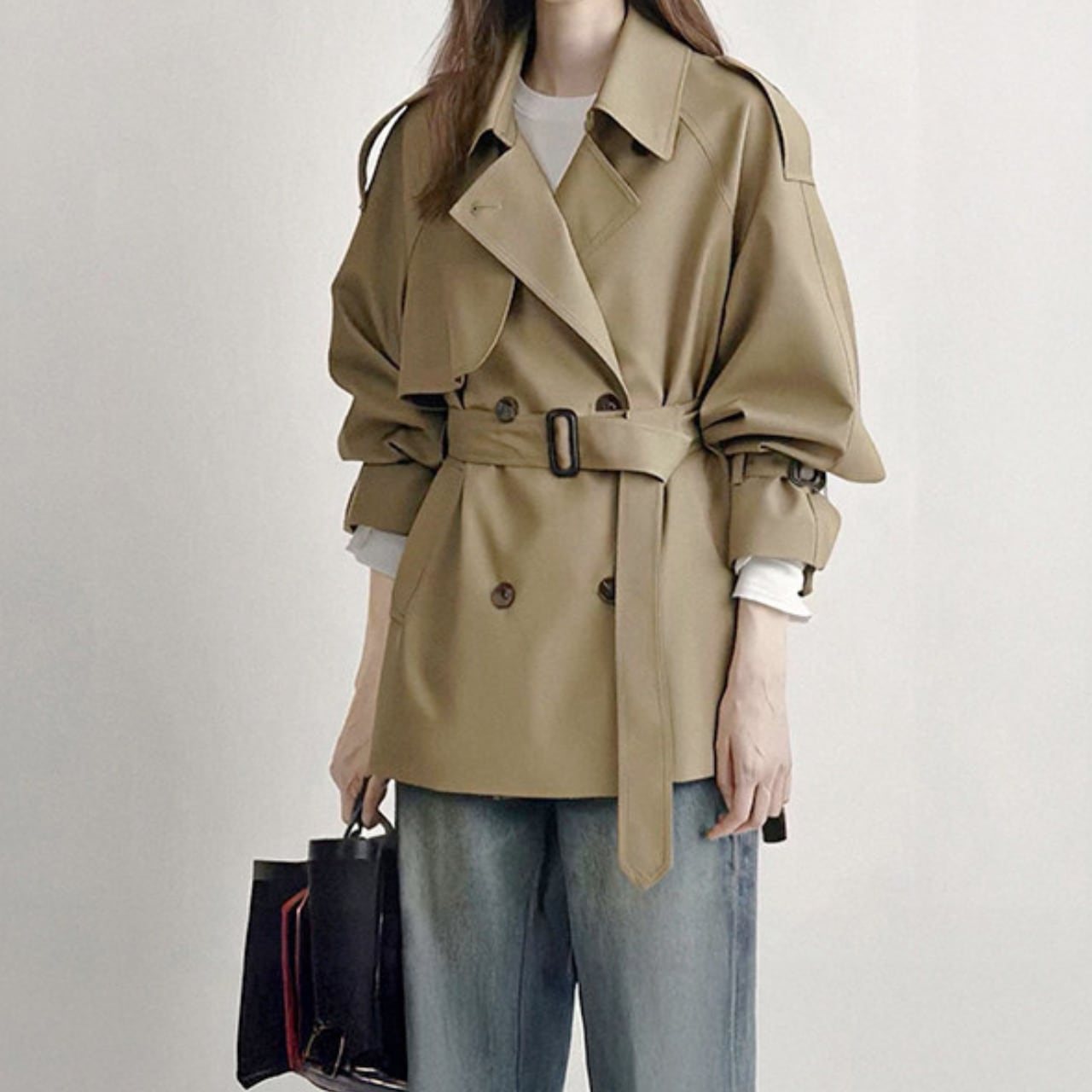 ハーフ丈トレンチコート JC0289